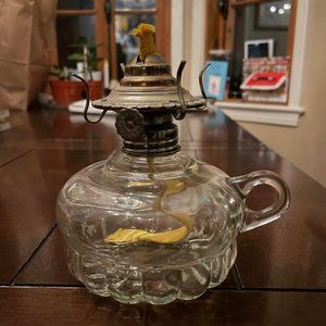 Clear Glass Oil Lamp Lamplight Farms
